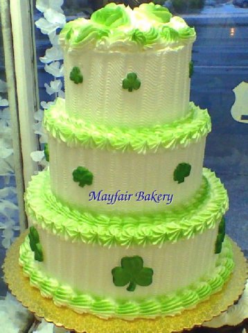 3 tier with shamrocks 2